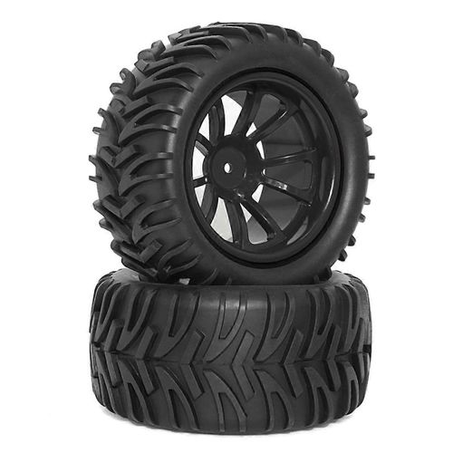 Pneus Rc 1/10 Pneus Et Roues De Camion Pneus Télécommandés Noir