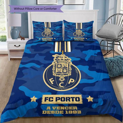 Parure De Lit À Motif Fc Porto, Housse De Couette, Taie D'oreiller, Douce, Decoration De Chambre À Coucher, Literie, Cadeaux De Noël, Halloween, Cadeau D'anniversaire (1 Housse De