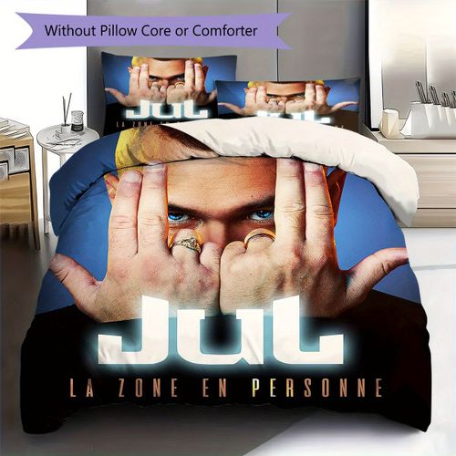 Parure De Lit Jul C'est Pas Des Lol - Decoration D'intérieur Douce Et Personnalisée Avec Un Design Dynamique, Comprend 1 Housse De Couette Et 2 Taies D'oreiller (Noyau Non Inclus),