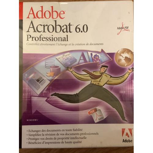 Adobe Acrobat Professional - (V. 6.0) - Version Boîte - 1 Utilisateur - Cd - Win - Français)