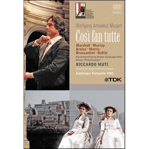 Mozart - Cosi Fan Tutte / Margaret Marshall, Ann Murray, Kathleen Battle, Francisco Araiza, James Morris, Sesto Bruscantini, Riccardo Muti, Salzburg Opera