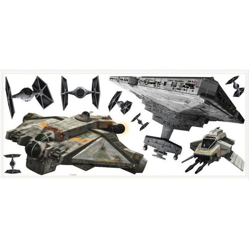ROOMMATES Sticker géant STAR WARS VAISSEAUX IMPERIAUX repositionnable 58 x 39 cm