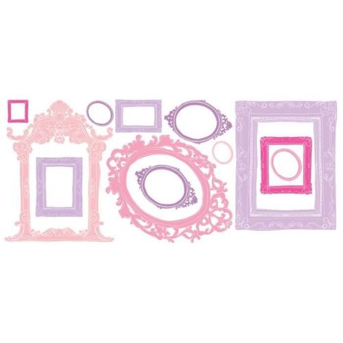 ROOMMATES Lot de 12 Stickers CADRES PHOTOS repositionnables - 1 planche de 46 x 102 cm