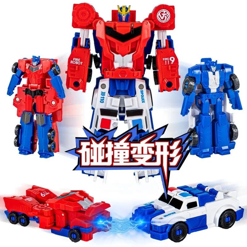 2 En 1 - 2 En 1 Cool Magnetic Robot Transformation De Voitur... - 2