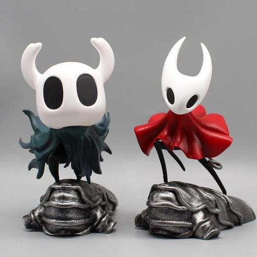 No Box - 2 Set - 6.5 Pouces Hollow Knight Figure Gk Hollow Knight Anime Figure Accessoires De Jeu Figurine Pvc Modèle De Statue Collectible Doll Toys Gift