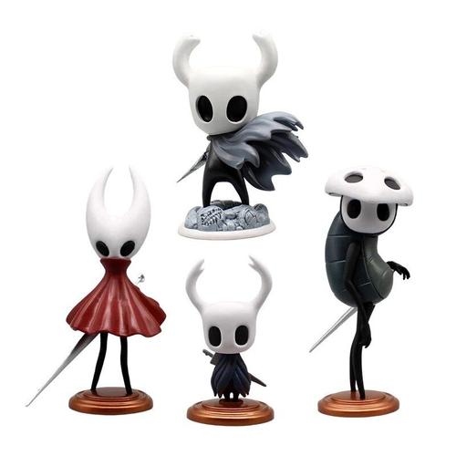 No Box - 4 Set - 6.5 Pouces Hollow Knight Figure Gk Hollow Knight Anime Figure Accessoires De Jeu Figurine Pvc Modèle De Statue Collectible Doll Toys Gift