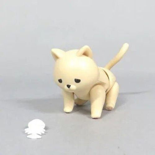 6cm Nouveau Poupée D'origine 7 Joix De Chat De Chat Peut Manger Du Poisson Chat Charmant Animal De Compagnie Action Action Action Small Doll Toys