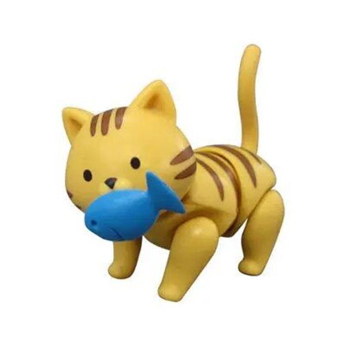 6cm Nouveau Poupée D'origine 7 Joix De Chat De Chat Peut Manger Du Poisson Chat Charmant Animal De Compagnie Action Action Action Small Doll Toys