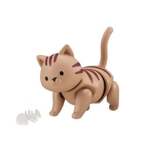 6cm Nouveau Poupée D'origine 7 Joix De Chat De Chat Peut Manger Du Poisson Chat Charmant Animal De Compagnie Action Action Action Small Doll Toys