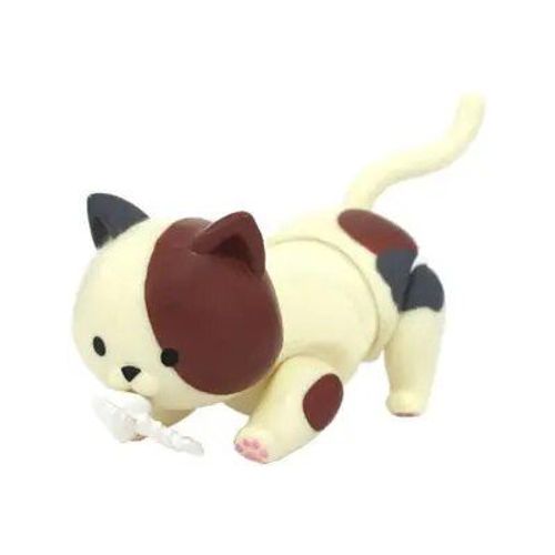 6cm Nouveau Poupée D'origine 7 Joix De Chat De Chat Peut Manger Du Poisson Chat Charmant Animal De Compagnie Action Action Action Small Doll Toys