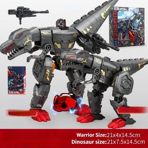Blanc - Alliage Acier Bourne Beast Transformation Robot Assemblage Déformation Dinosaure Modèle Toys Pour Garçon Pour Garçon