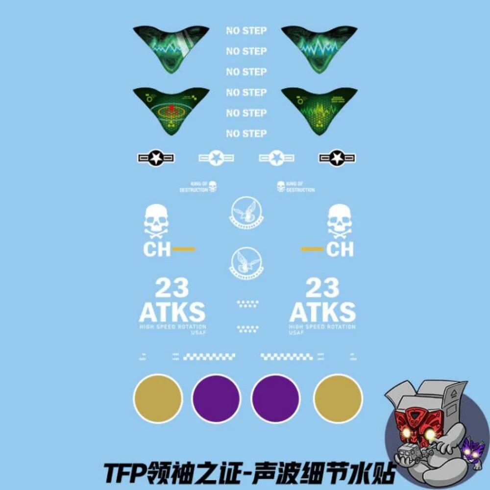 Autocollant - Apc-Toys Soundwave 2.0 Avec Autocollant Tfp Le... - 5