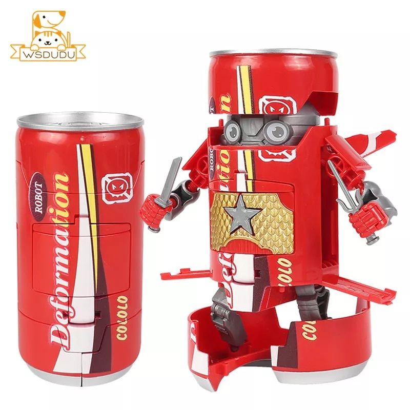 With Box - Bleu - Cool Beverage Peut Transformer Warrior Rob... - 2