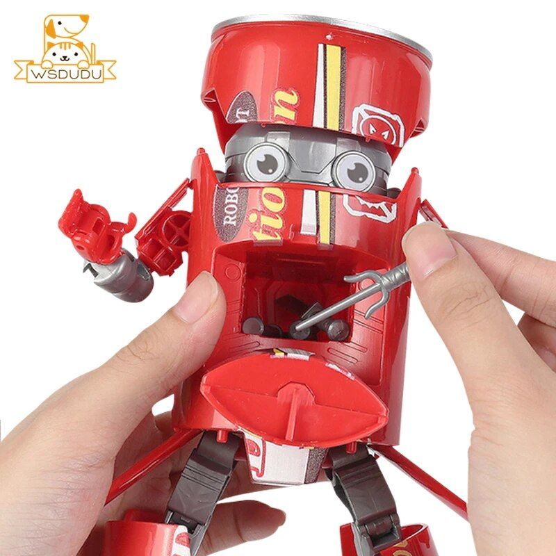 With Box - Bleu - Cool Beverage Peut Transformer Warrior Rob... - 4