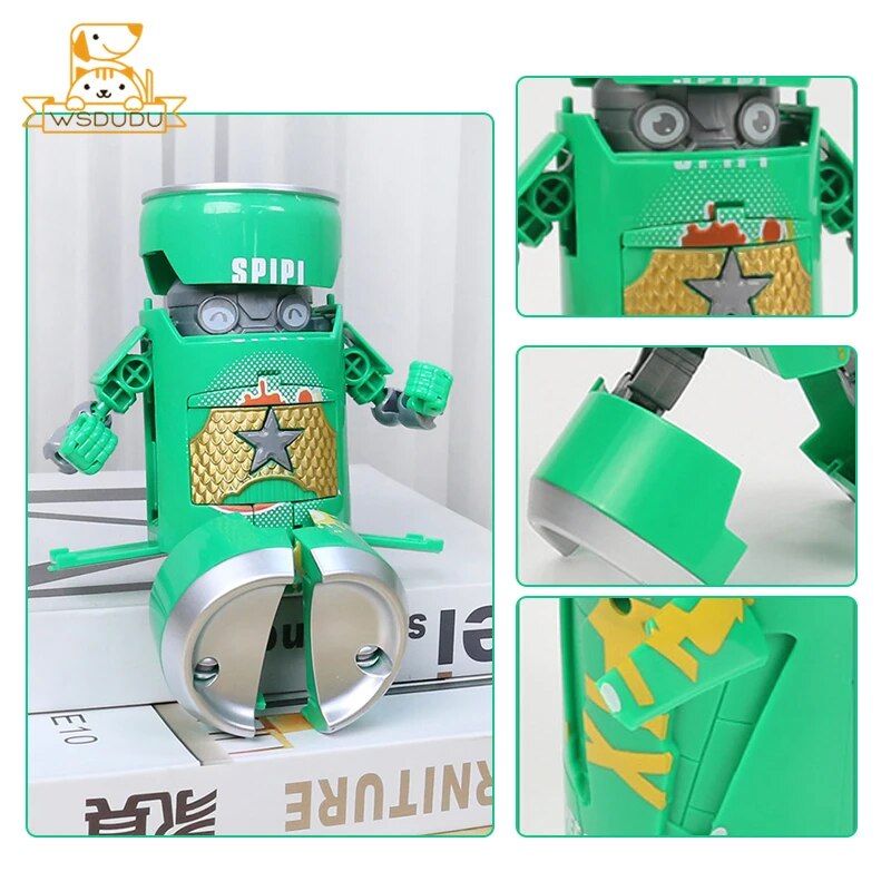 With Box - Bleu - Cool Beverage Peut Transformer Warrior Rob... - 6