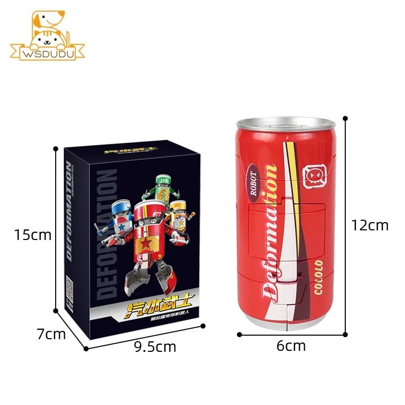 With Box - Bleu - Cool Beverage Peut Transformer Warrior Rob... - 7