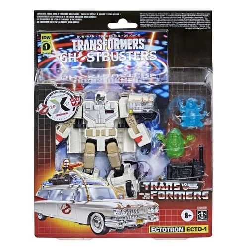 Ecto-1 Ectotron - Hasbro Transformers Toys Generations Transformers Collaborative Ghostbusters: Afterlife Ecto-1 Ectotron Converting 7 Pouces Jouet