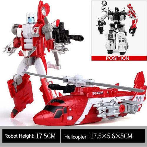 A101 Pas De Boîte - Hzx 5 En 1 Transformation Robot Car Toys Anime Defensor Aircraft Motorcycle Truck Modèle Ko Boys Kid Gift