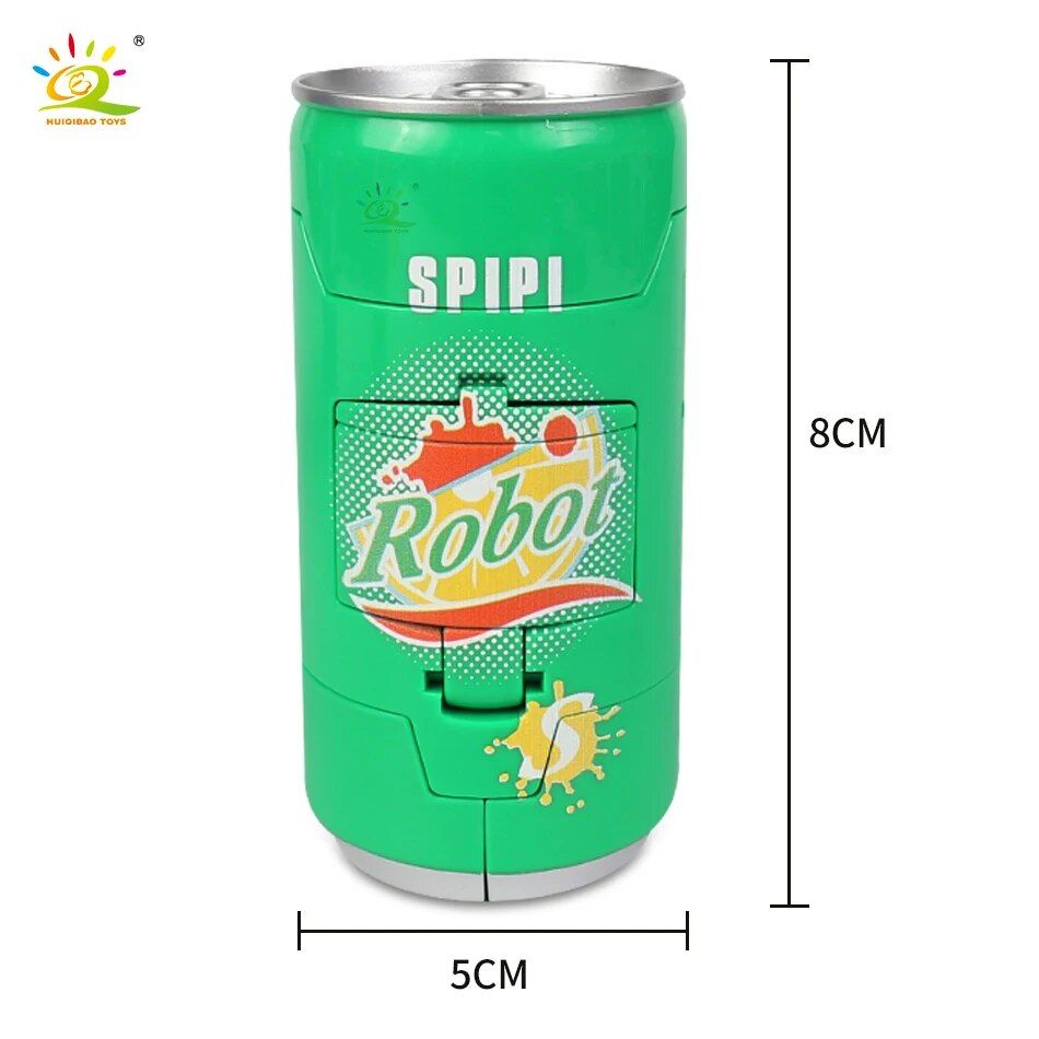 With Box - Bleu - Huiqibao Creative D�form� Soda Robot Warri... - 7