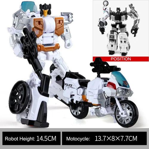 A102 Pas De Boîte - Hzx 5 En 1 Transformation Robot Car Toys Anime Superion Aircraft Tank Motorcycle Truck Model Ko Boys Kid Gift