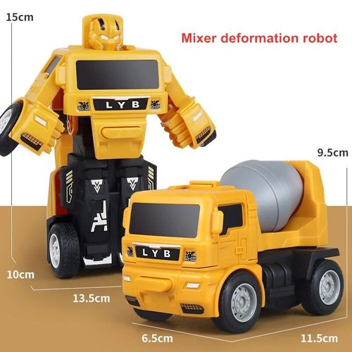 Camion De Mélangeur - Mktoys Transformation Robot Toys For Childre