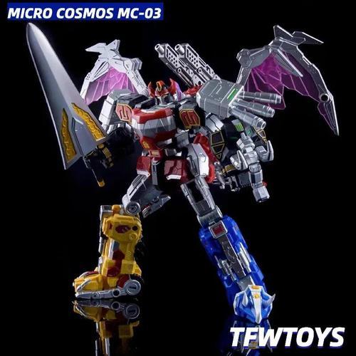 Mc03 With Box - New Lucky Cat Transformation Micro Cosmos Mc03 Mc-03 Dragon Caesar Mighty Morphin Power Team Anime Action Figure 18cm