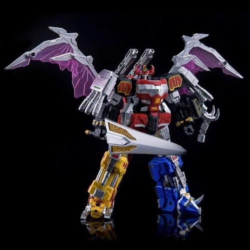 With Retail Box - New Lucky Cat Megazord Micro Cosmos Mc03 Mc-03 Dragon César Mighty Morphin Power Team Anime Action Action