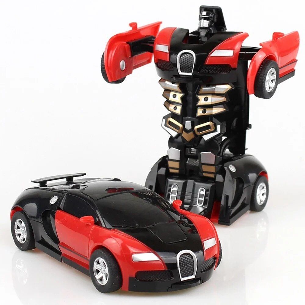 Bsbu - Nouveau Style Mini 2 En 1 Anime Transformation Robot ... - 4