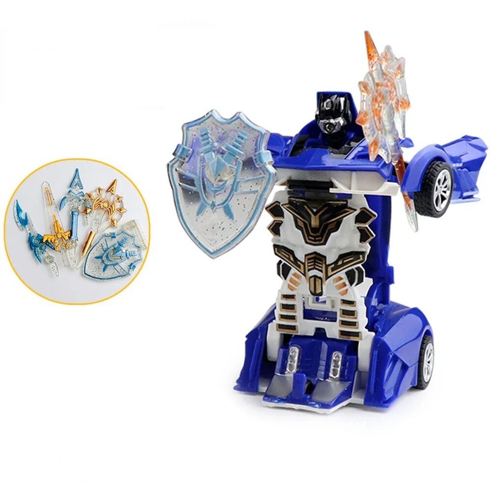 Flyl - Nouveau Style Mini 2 En 1 Anime Transformation Robot ... - 3