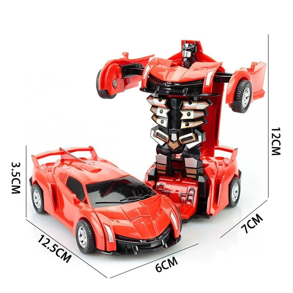 Flyl - Nouveau Style Mini 2 En 1 Anime Transformation Robot ... - 5