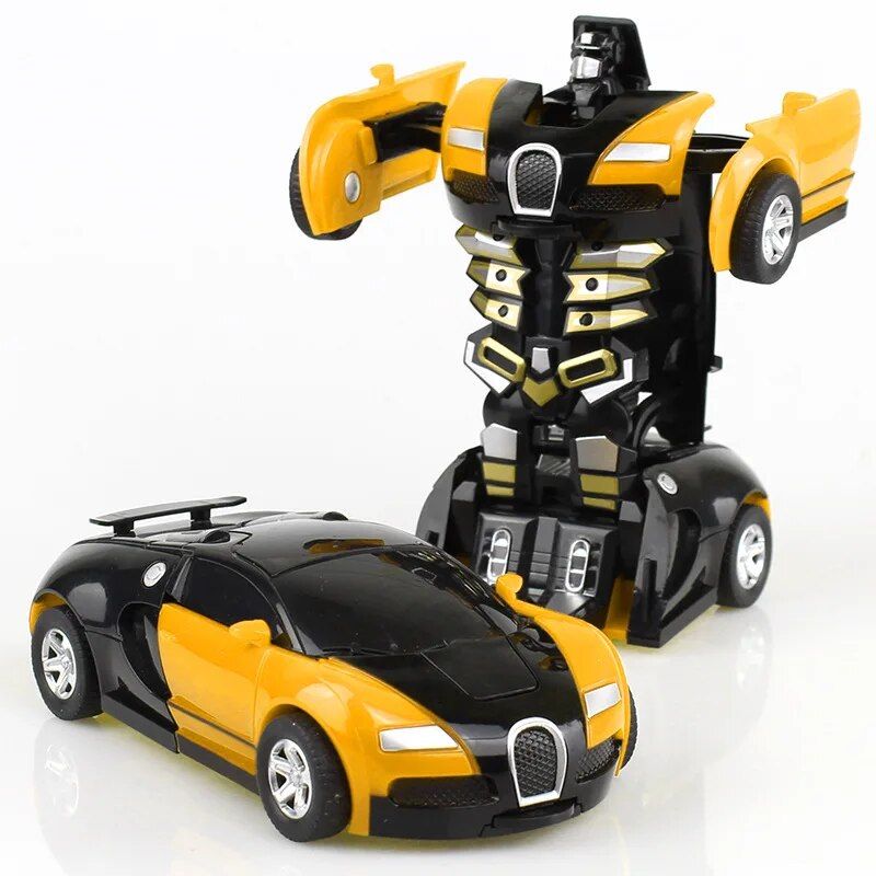 Flyl - Nouveau Style Mini 2 En 1 Anime Transformation Robot ... - 7