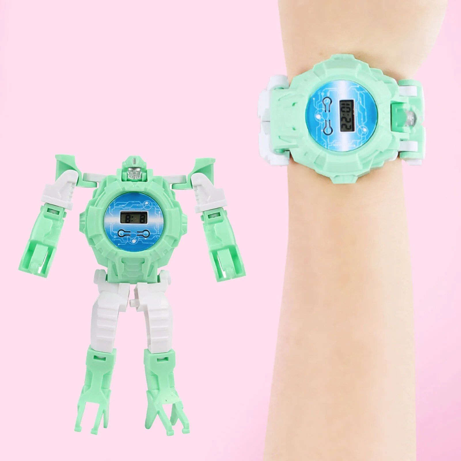 Vert - Robot Cratif Transformant Les Enfants Regarder Les G... - 3