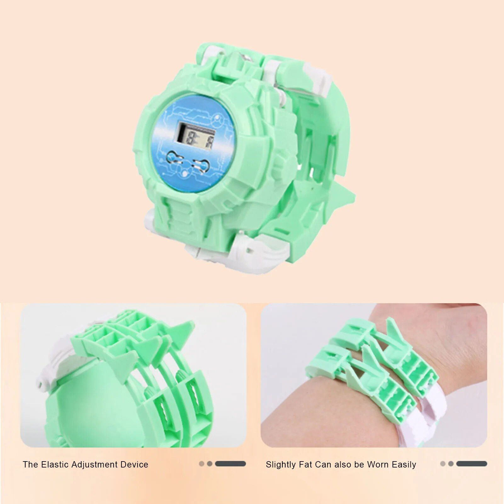 Vert - Robot Cratif Transformant Les Enfants Regarder Les G... - 4