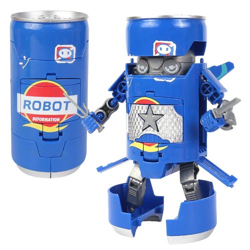 Bleu - Robot De Soda Déformé Créatif La Boisson Peut Déformation Des Jouets De Déformation