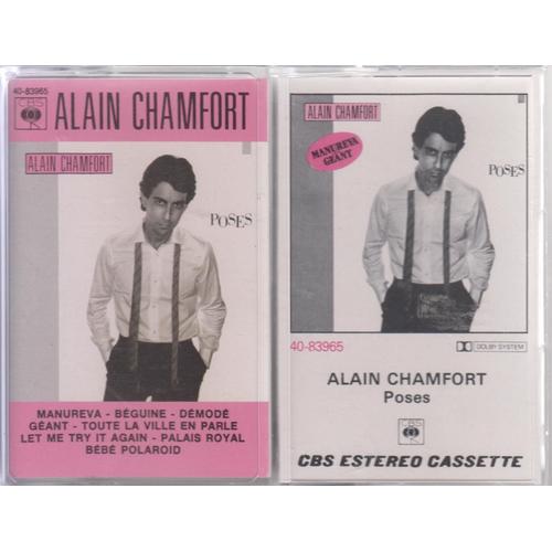 Alain Chamfort Lot De 2 K7 Cassettes Audio Dont Une Rarissime K7 Espagnole -