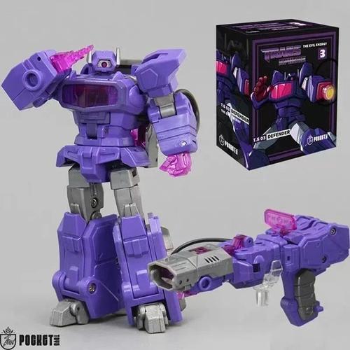 With Retail Box - Pt-03 - Transformation Des Jouets De Poche Pt-03 Pt03 Shockwave Mini Pocket War Ko Dx9 G1 Action Figure Robot Toys