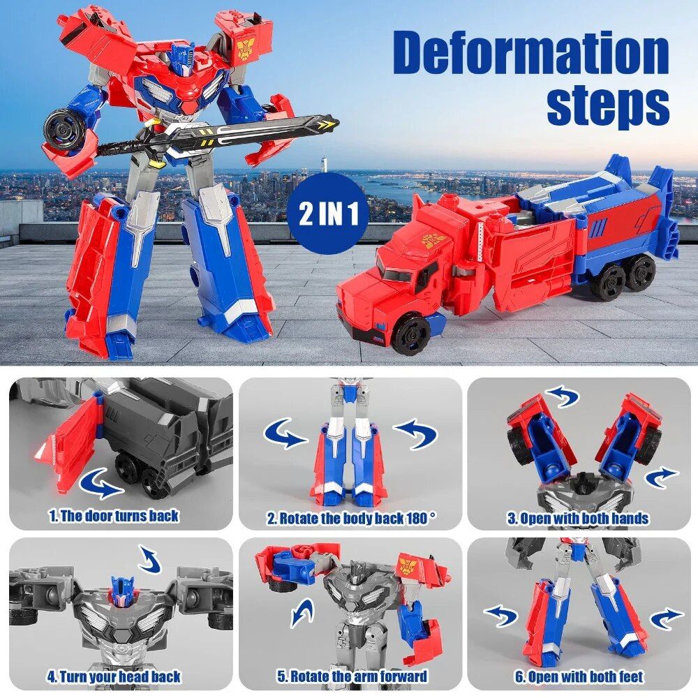 Avec Bote - Transformation Robot Car Action Figure Modle M... - 4