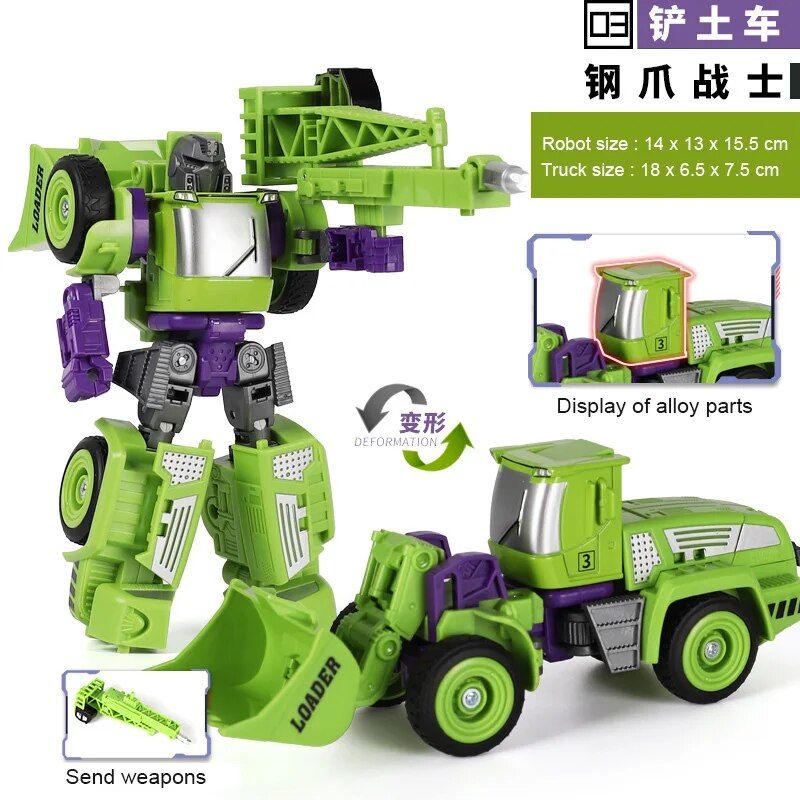 Transformation Robot Toy 5 In 1 Modle De Vhicule D'ingnie...