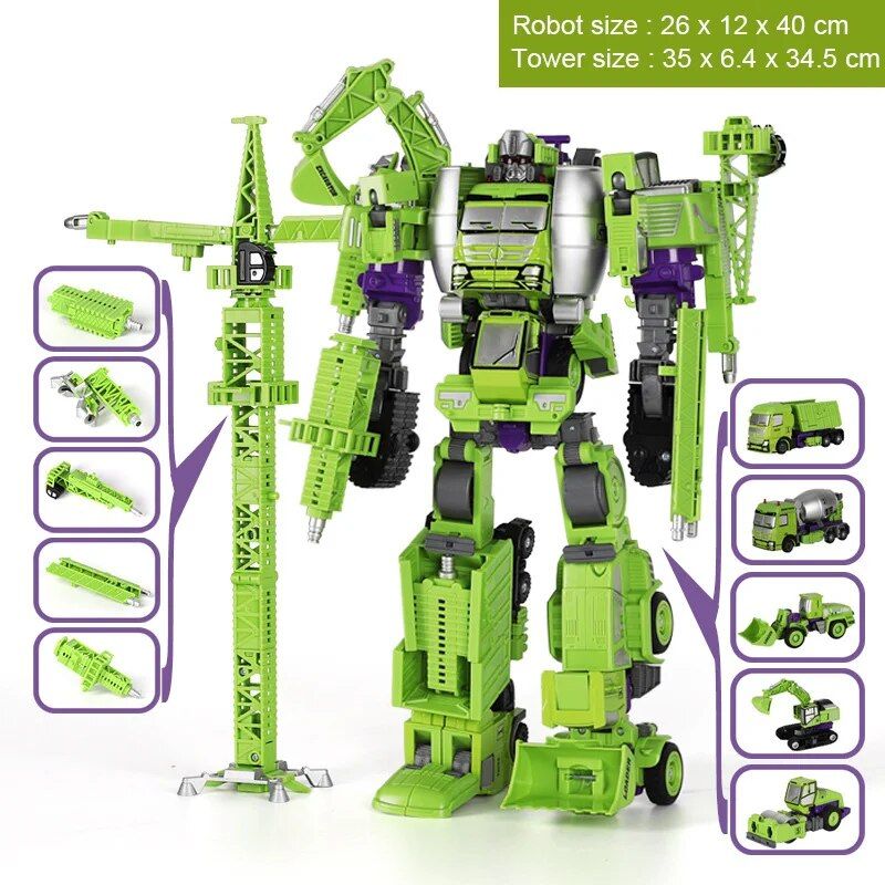 Transformation Robot Toy 5 In 1 Modle De Vhicule D'ingnie... - 3