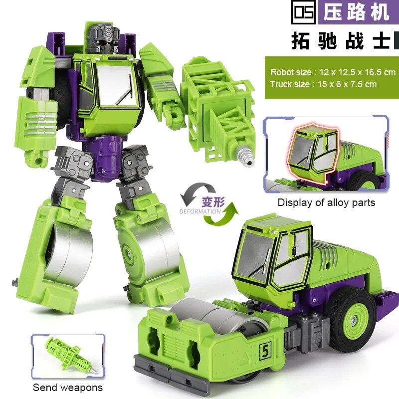 Transformation Robot Toy 5 In 1 Modle De Vhicule D'ingnie... - 5