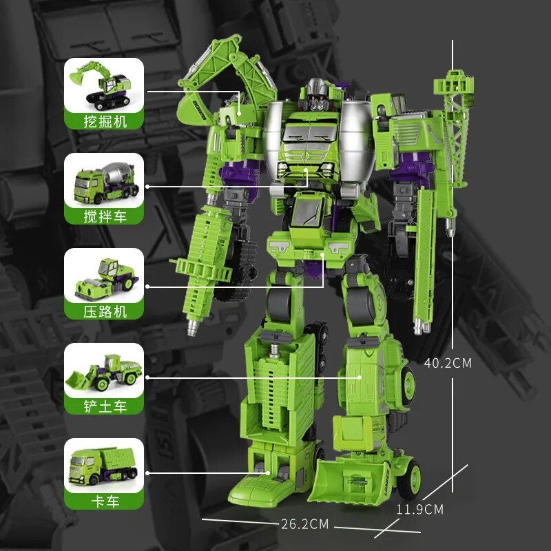 Transformation Robot Toy 5 In 1 Modle De Vhicule D'ingnie... - 6