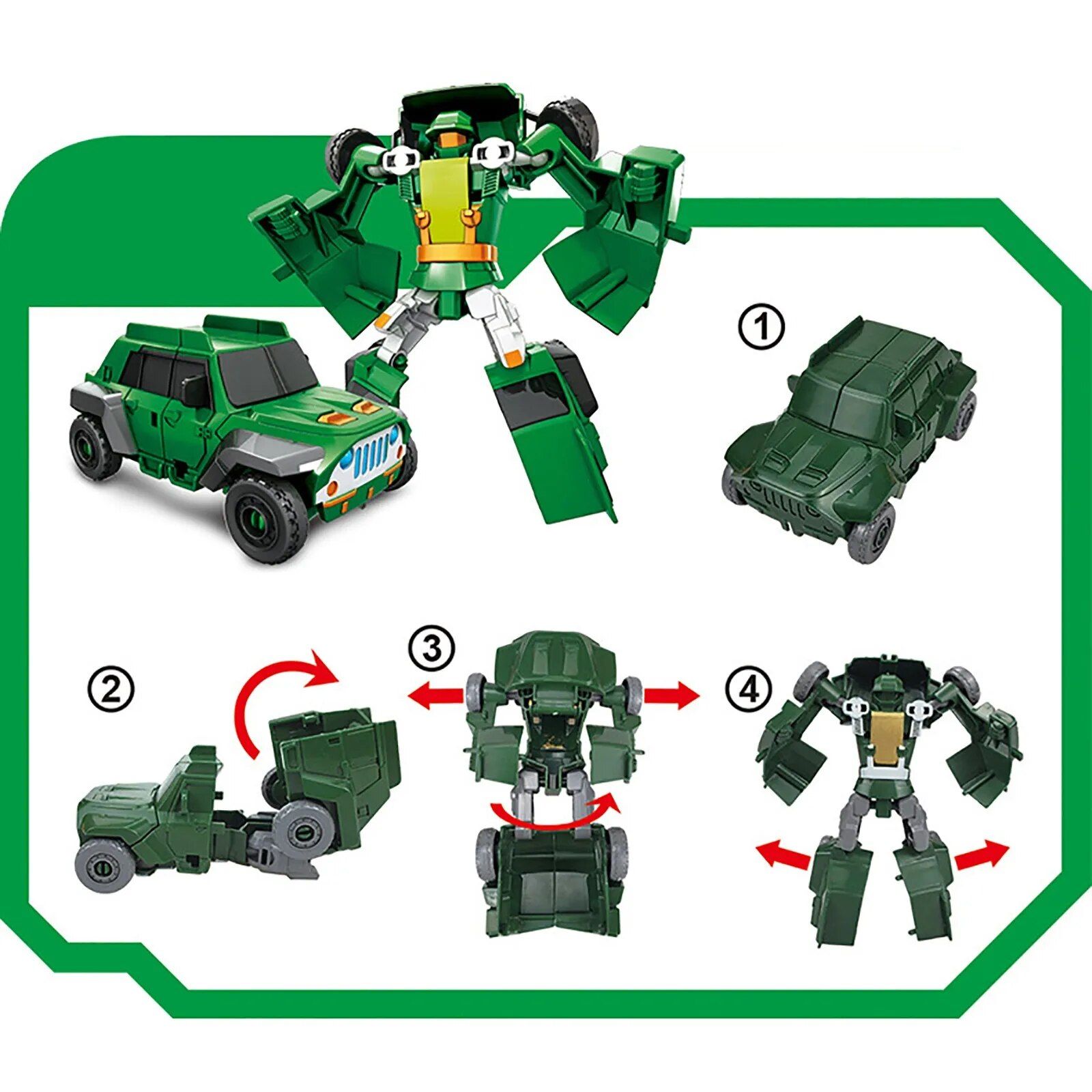 18cm - Jaune - Transformation Robot Kit Games 5 En 1 Mod�le ... - 6
