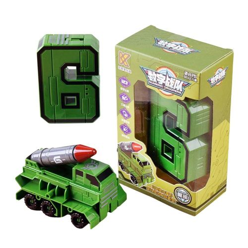 Transformation Robot Toy Cultivate Creativity Number Deformation Toy Assemblage Des Blocs Éducatifs Pour Les Enfants