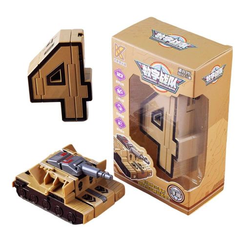 Transformation Robot Toy Cultivate Creativity Number Deformation Toy Assemblage Des Blocs Éducatifs Pour Les Enfants