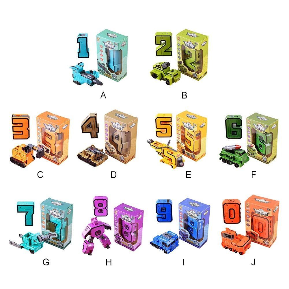 Transformation Robot Toy Cultivate Creativity Number Deforma... - 3