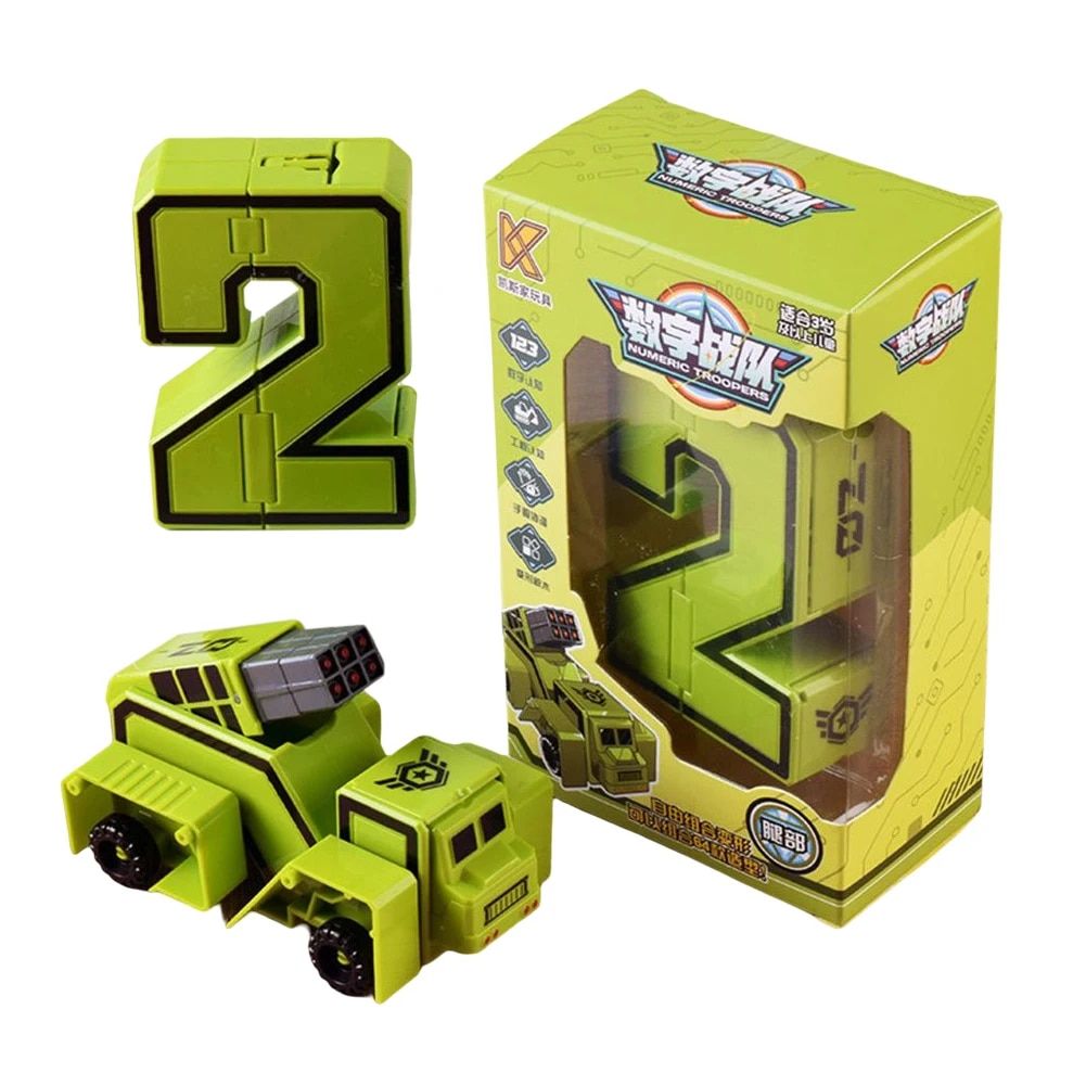 Transformation Robot Toy Cultivate Creativity Number Deforma... - 5