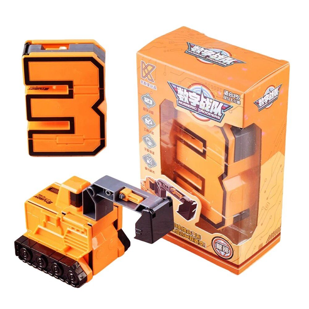 Transformation Robot Toy Cultivate Creativity Number Deforma... - 6
