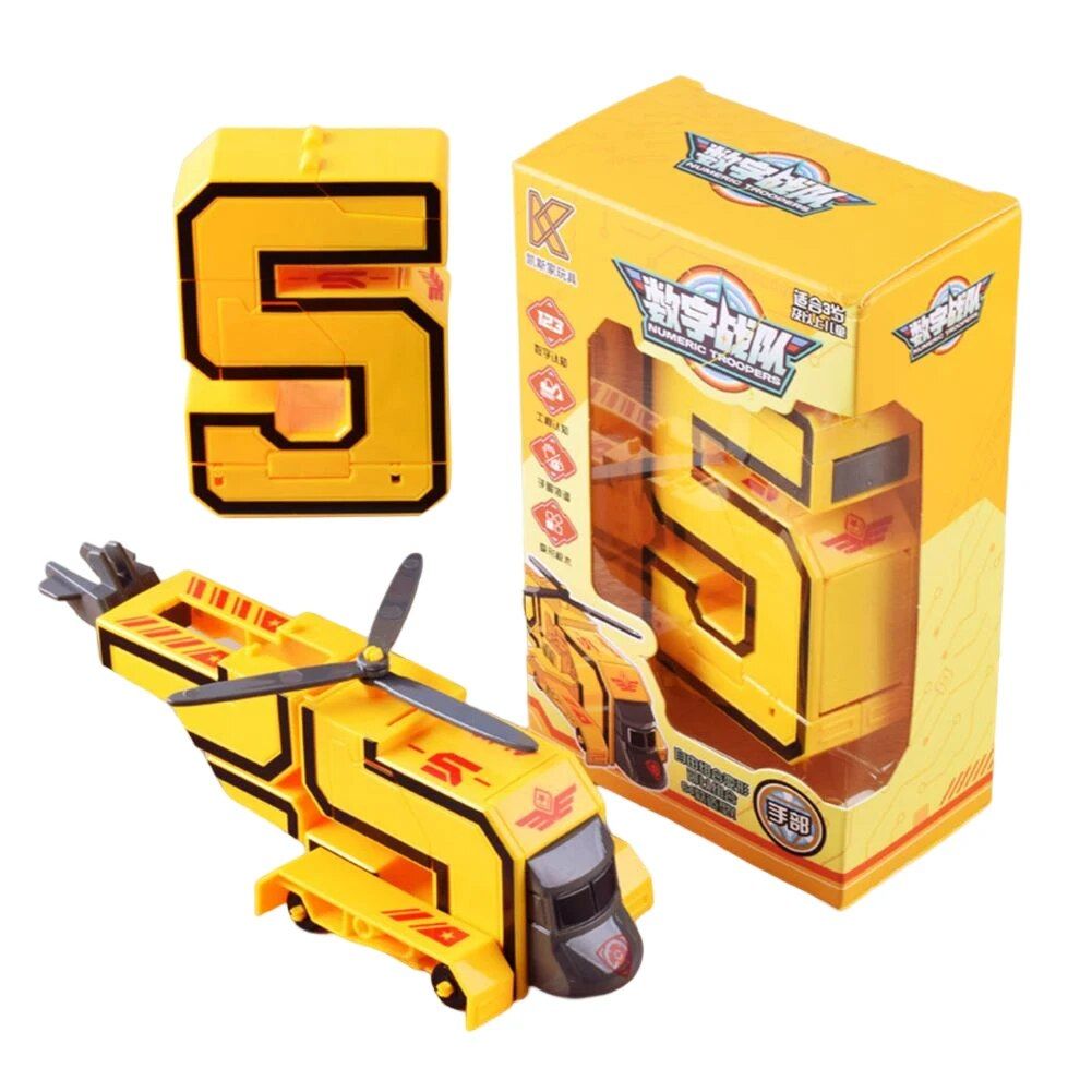Transformation Robot Toy Cultivate Creativity Number Deforma... - 7