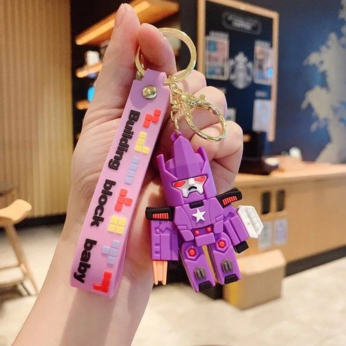 Galvatron - Transformers Robot Bumblebee Megatron Optimus Prime Silicone Key Chain Pendant Cartoon Key Chain Pendant Small Toy Pour Enfants
