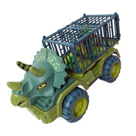 Transporteur de Voitures avec Oeuf et 15 Figurine Dinosaure